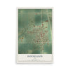 Map of Donnellson, Iowa, 12 x 18 inch unframed archival matte print