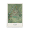 Map of Dunlap, Iowa, 12 x 18 inch unframed archival matte print