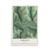 Map of Durango, Iowa, 12 x 18 inch unframed archival matte print