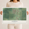 Map of Eldridge, Iowa, 12 x 18 inch unframed archival matte print