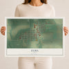 Map of Elma, Iowa, 12 x 18 inch unframed archival matte print
