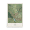 Map of Ely, Iowa, 12 x 18 inch unframed archival matte print