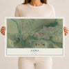 Map of Exira, Iowa, 12 x 18 inch unframed archival matte print