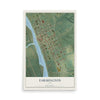 Map of Farmington, Iowa, 12 x 18 inch unframed archival matte print