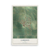 Map of Garrison, Iowa, 12 x 18 inch unframed archival matte print