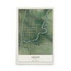 Map of Grant, Iowa, 12 x 18 inch unframed archival matte print