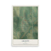 Map of Gravity, Iowa, 12 x 18 inch unframed archival matte print