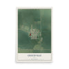 Map of Greenville, Iowa, 12 x 18 inch unframed archival matte print