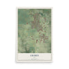 Map of Grimes, Iowa, 12 x 18 inch unframed archival matte print