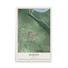 Map of Harvey, Iowa, 12 x 18 inch unframed archival matte print