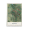 Map of Ida Grove, Iowa, 12 x 18 inch unframed archival matte print