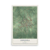 Map of Indianola, Iowa, 12 x 18 inch unframed archival matte print
