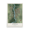 Map of Janesville, Iowa, 12 x 18 inch unframed archival matte print
