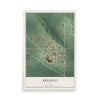 Map of Kellogg, Iowa, 12 x 18 inch unframed archival matte print