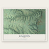 Kingston, Iowa map print, the full design