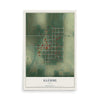 Map of Klemme, Iowa, 12 x 18 inch unframed archival matte print