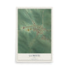 Map of La Motte, Iowa, 12 x 18 inch unframed archival matte print