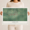 Map of Lake City, Iowa, 12 x 18 inch unframed archival matte print