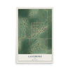 Map of Lanesboro, Iowa, 12 x 18 inch unframed archival matte print