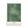 Map of Le Roy, Iowa, 12 x 18 inch unframed archival matte print