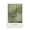 Map of Ledyard, Iowa, 12 x 18 inch unframed archival matte print