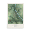 Map of Lehigh, Iowa, 12 x 18 inch unframed archival matte print