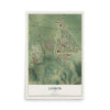 Map of Lisbon, Iowa, 12 x 18 inch unframed archival matte print