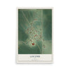 Map of Liscomb, Iowa, 12 x 18 inch unframed archival matte print