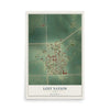 Map of Lost Nation, Iowa, 12 x 18 inch unframed archival matte print