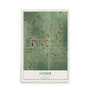 Map of Luther, Iowa, 12 x 18 inch unframed archival matte print
