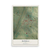 Map of Manilla, Iowa, 12 x 18 inch unframed archival matte print