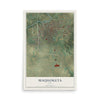 Map of Maquoketa, Iowa, 12 x 18 inch unframed archival matte print