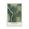 Map of Marble Rock, Iowa, 12 x 18 inch unframed archival matte print