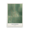 Map of Martinsburg, Iowa, 12 x 18 inch unframed archival matte print
