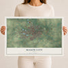 Map of Mason City, Iowa, 12 x 18 inch unframed archival matte print