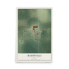Map of Masonville, Iowa, 12 x 18 inch unframed archival matte print