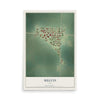 Map of Melvin, Iowa, 12 x 18 inch unframed archival matte print