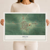Map of Miles, Iowa, 12 x 18 inch unframed archival matte print