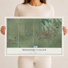 Map of Missouri Valley, Iowa, 12 x 18 inch unframed archival matte print