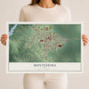Map of Montezuma, Iowa, 12 x 18 inch unframed archival matte print