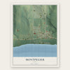 Montpelier, Iowa map print, the full design