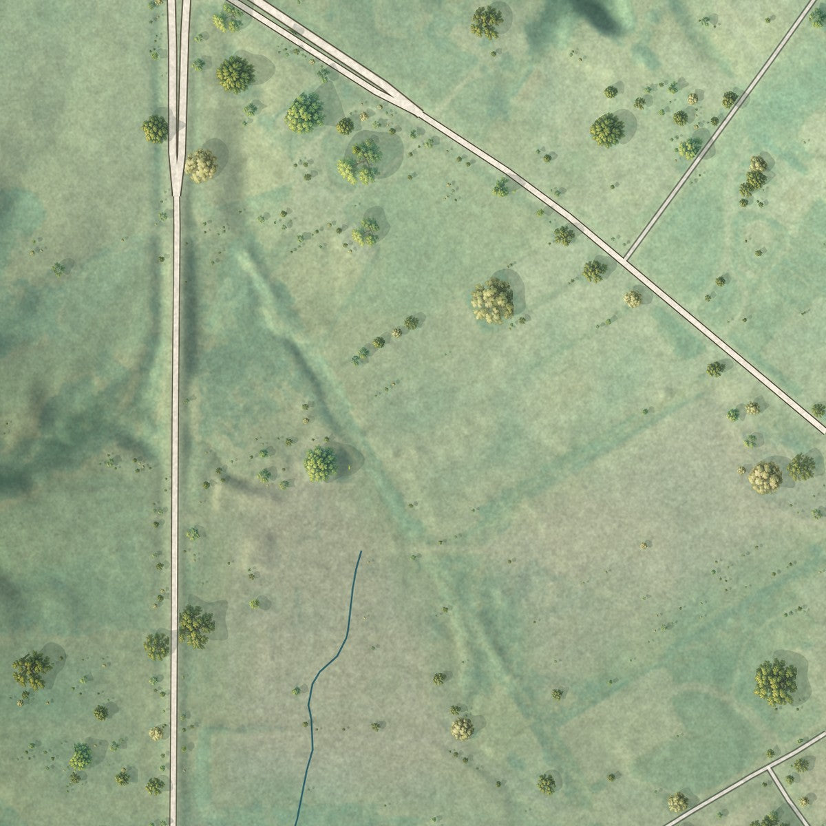Close-up of the map of Mooar, Iowa print showing street and building detail