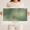 Map of Moorland, Iowa, 12 x 18 inch unframed archival matte print