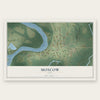 Moscow, Iowa map print, the full design