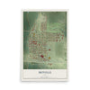 Map of Moville, Iowa, 12 x 18 inch unframed archival matte print