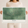 Map of Mystic, Iowa, 12 x 18 inch unframed archival matte print