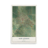 Map of New London, Iowa, 12 x 18 inch unframed archival matte print