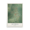 Map of New Virginia, Iowa, 12 x 18 inch unframed archival matte print
