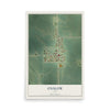Map of Onslow, Iowa, 12 x 18 inch unframed archival matte print