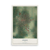 Map of Osage, Iowa, 12 x 18 inch unframed archival matte print